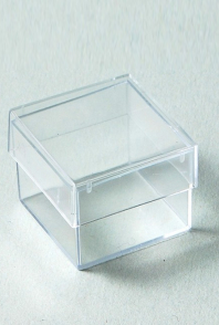 Petite boîte en plastique avec couvercle 7 x 4 x 6 cm environ - Tohy